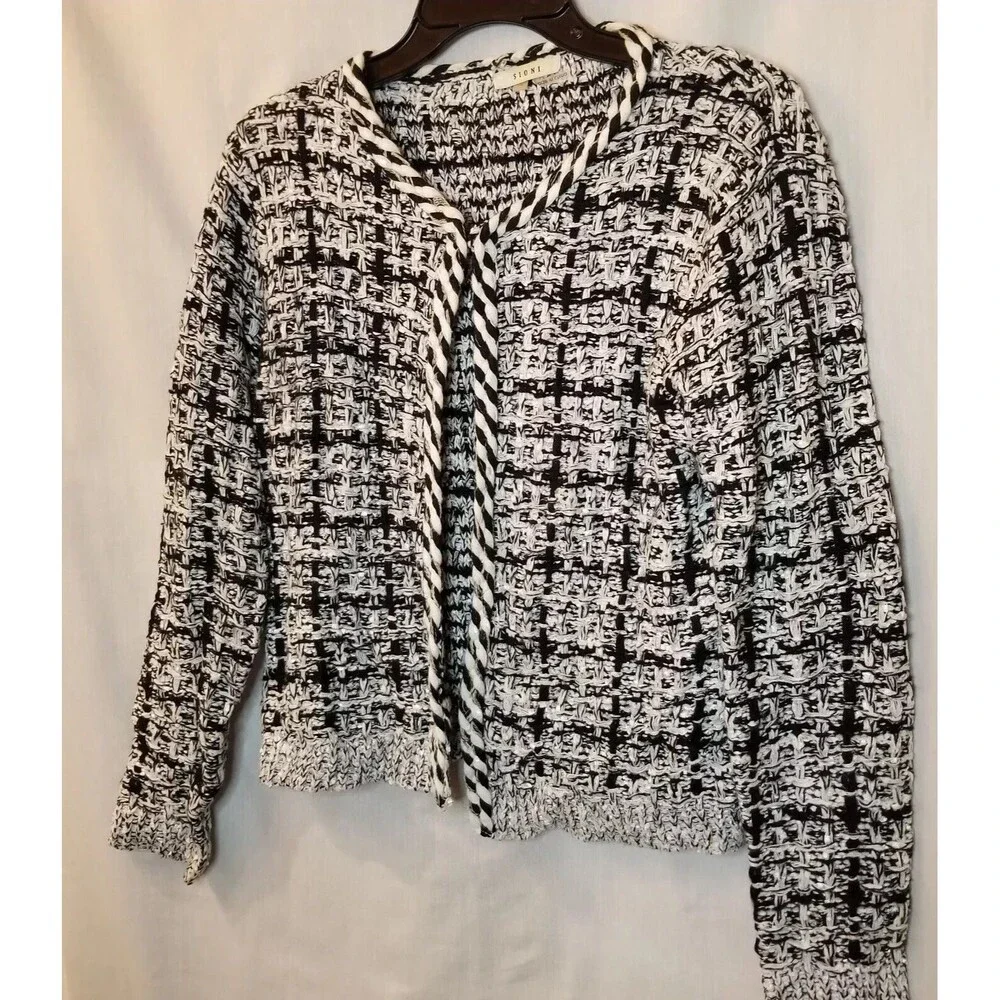Sioni Sweater Jacket Cardigan Blazer Knit Grandma Rich Womens Small Old Money